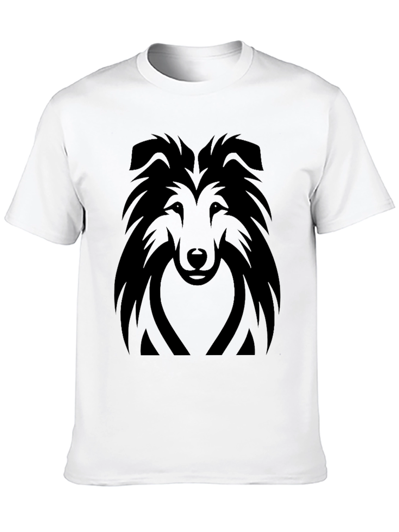 Dog Head Silhouette T-Shirt – Stylish Dog Lover Graphic Tee