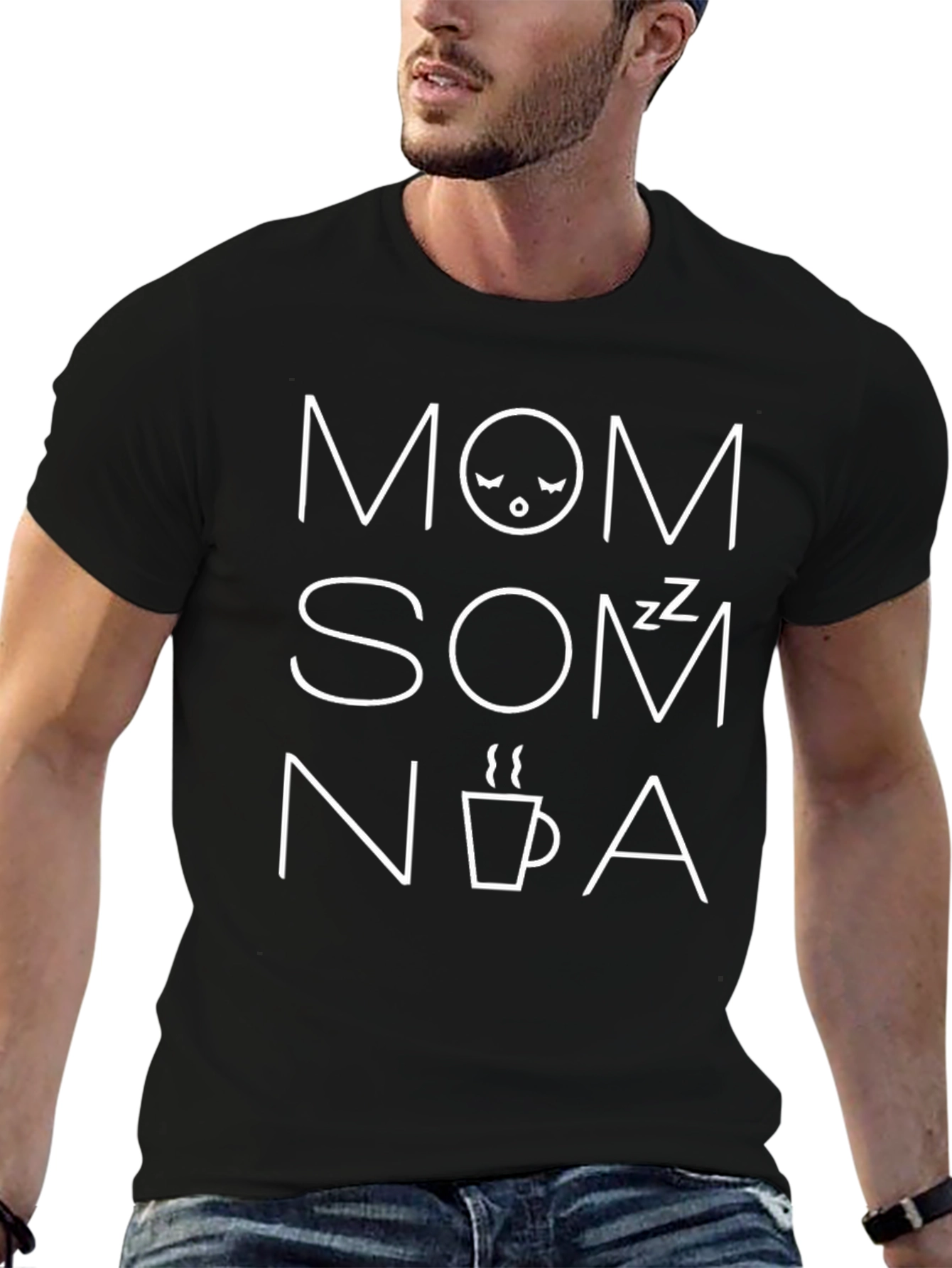 Mom Som N Coffee A Graphic T-Shirt
