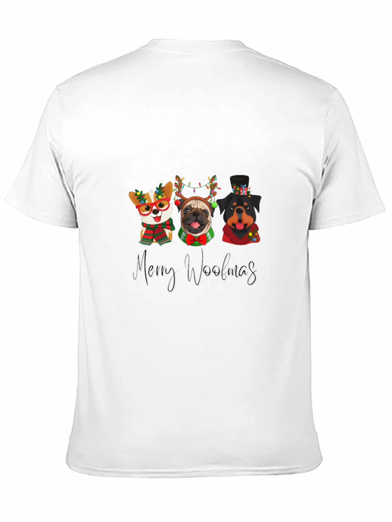 Merry Woolmas Dogs T-Shirt Holiday Gift