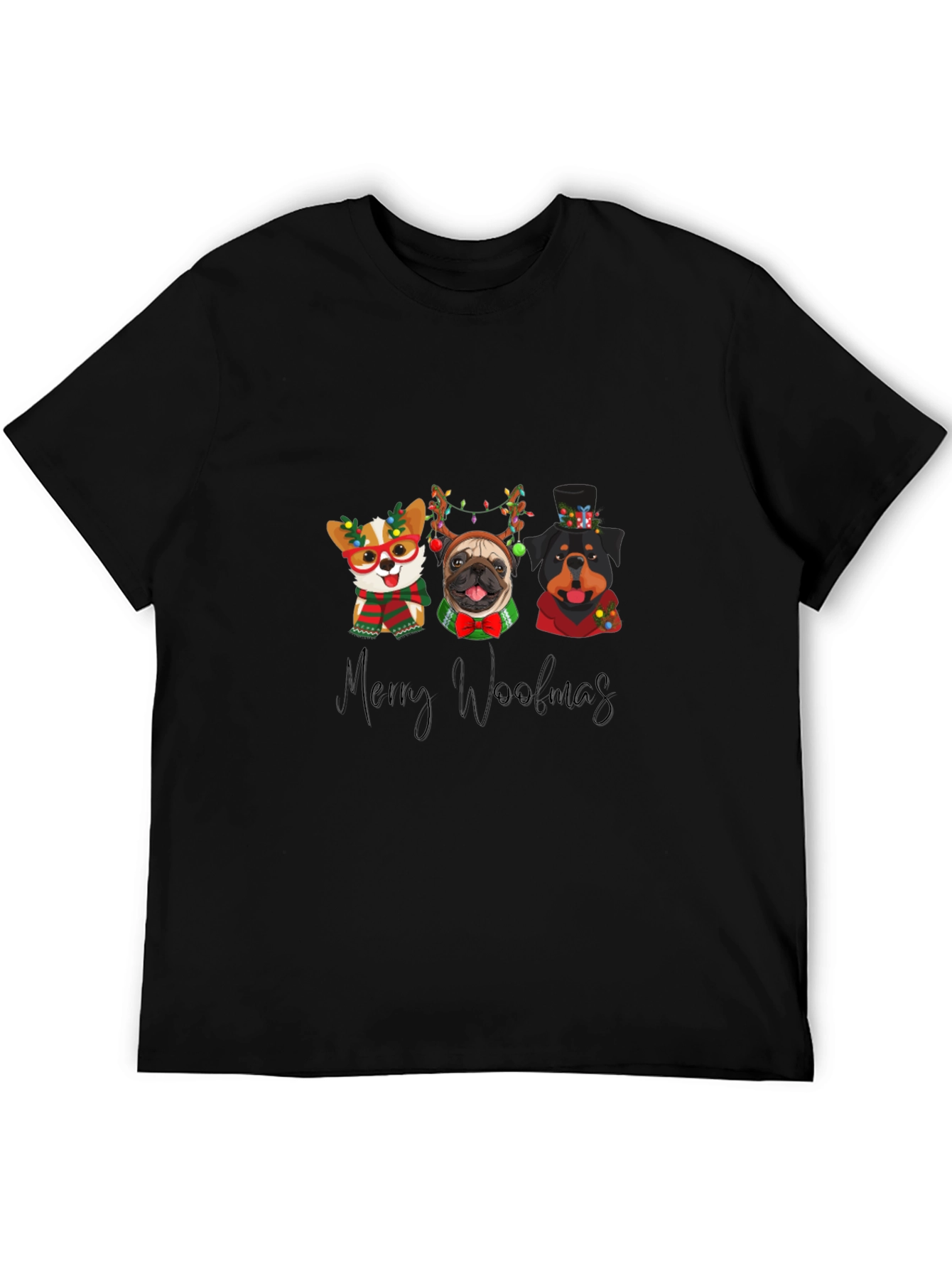 Merry Woolmas Dogs T-Shirt Holiday Gift