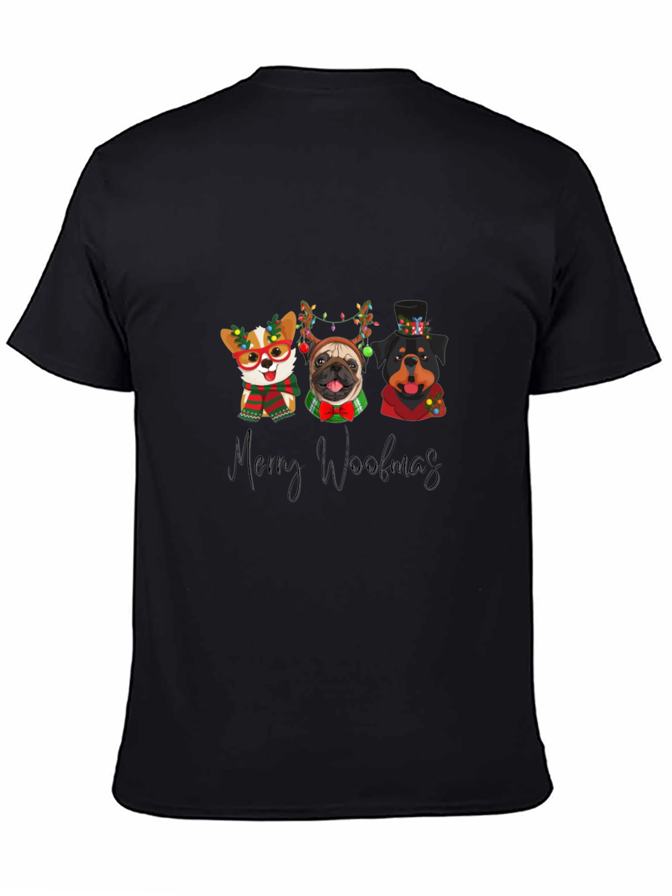 Merry Woolmas Dogs T-Shirt Holiday Gift