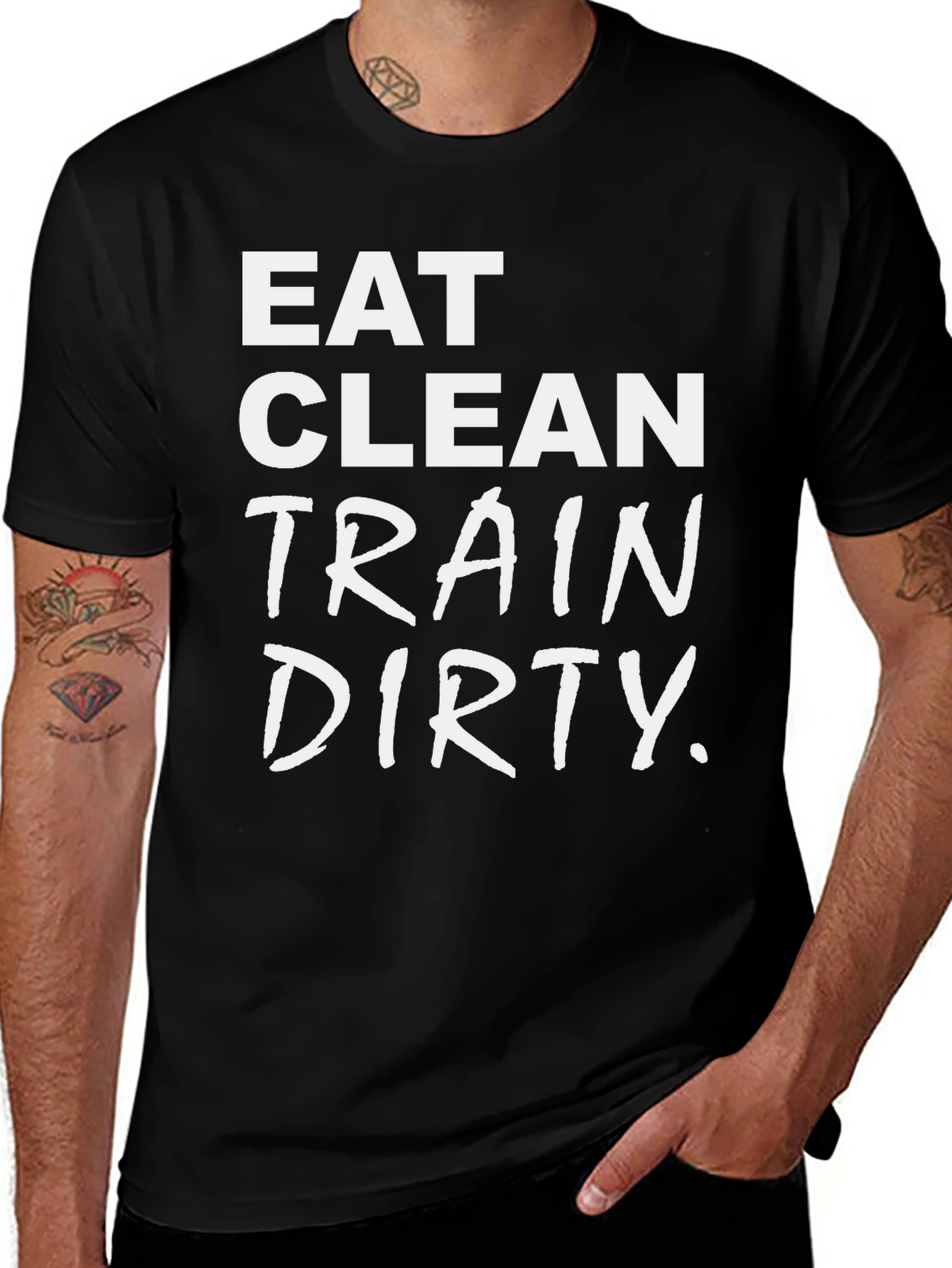 Eat Clean Train Dirty Graphic Tee