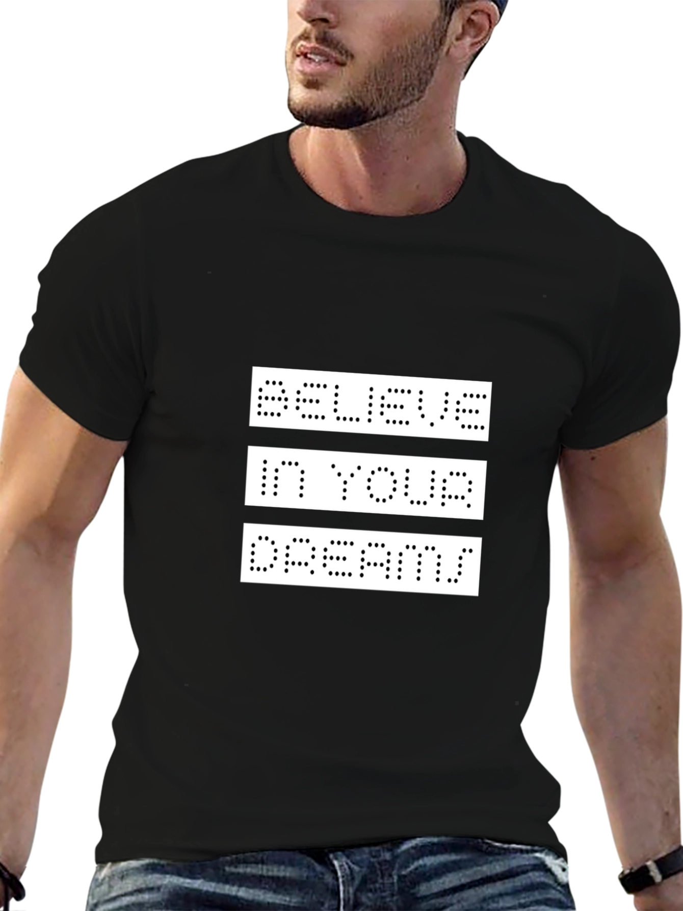 Believe in Your Dreams Graphic T-Shirt - Black