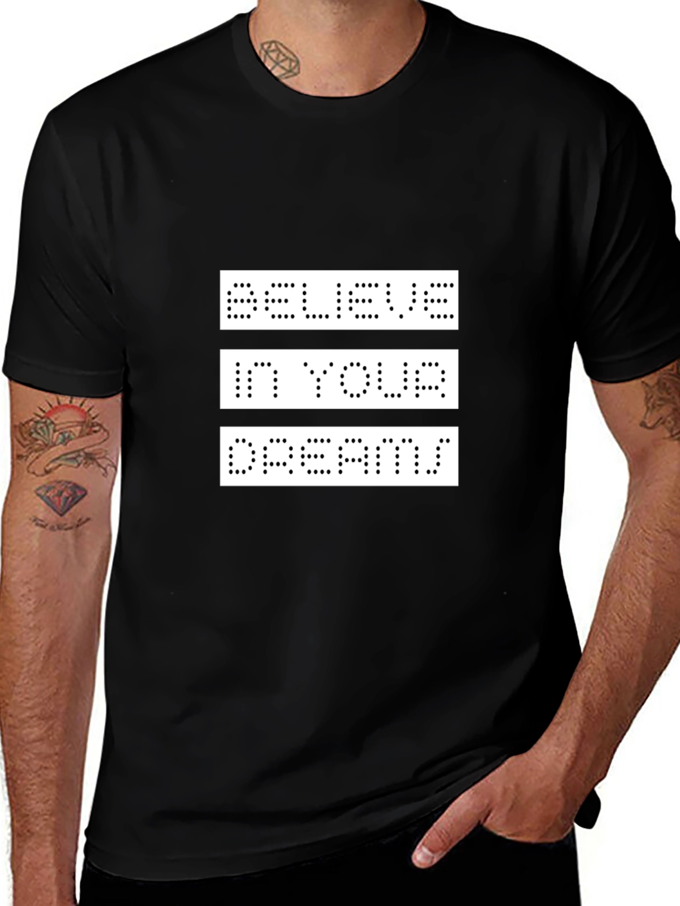 Believe in Your Dreams Graphic T-Shirt - Black