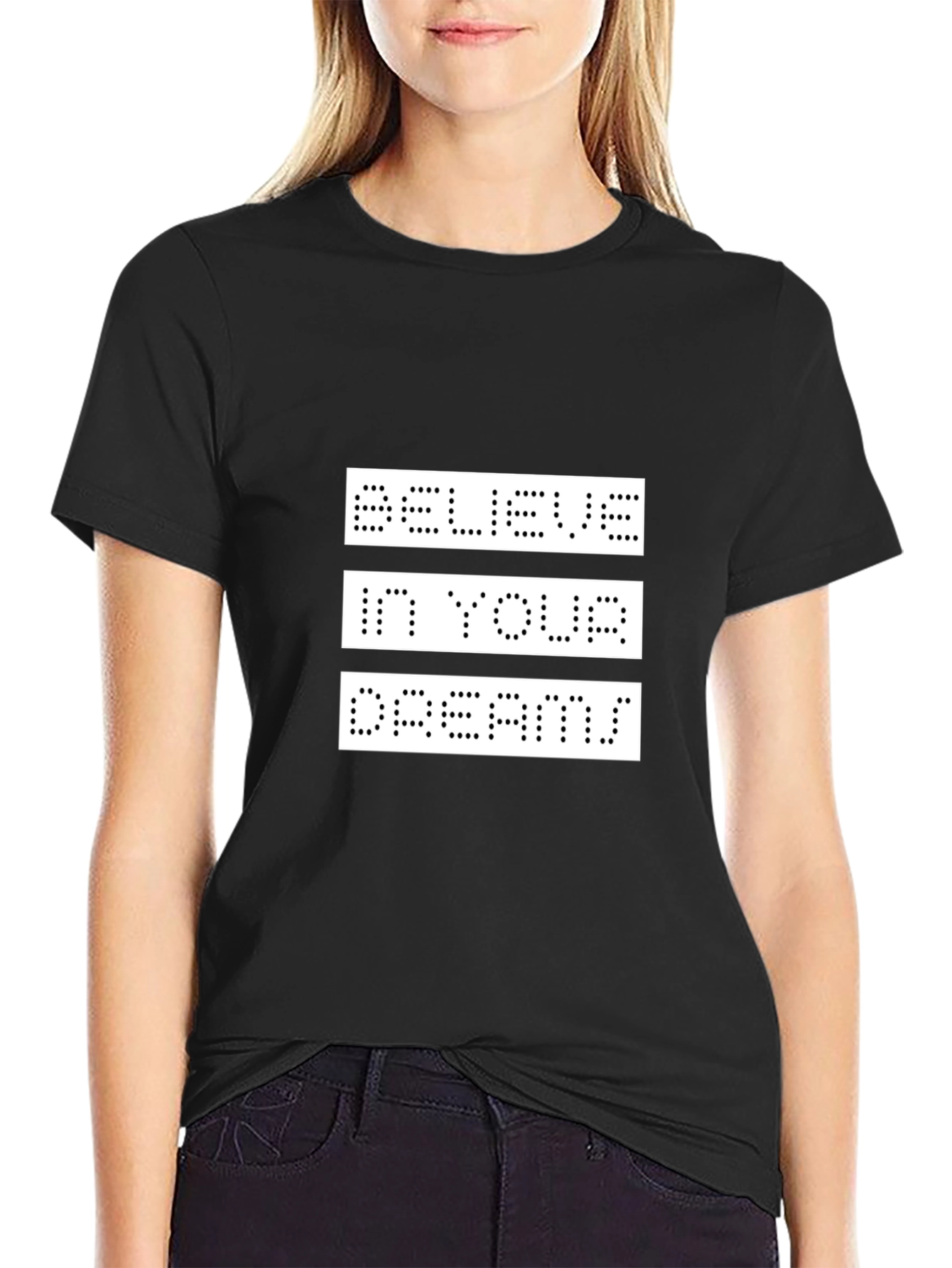 Believe in Your Dreams Graphic T-Shirt - Black