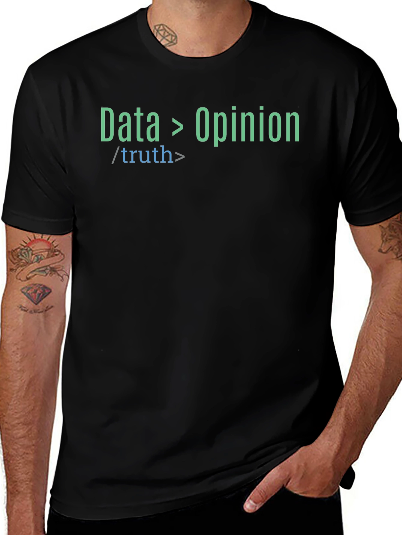 Data Over Opinion Truth T-Shirt