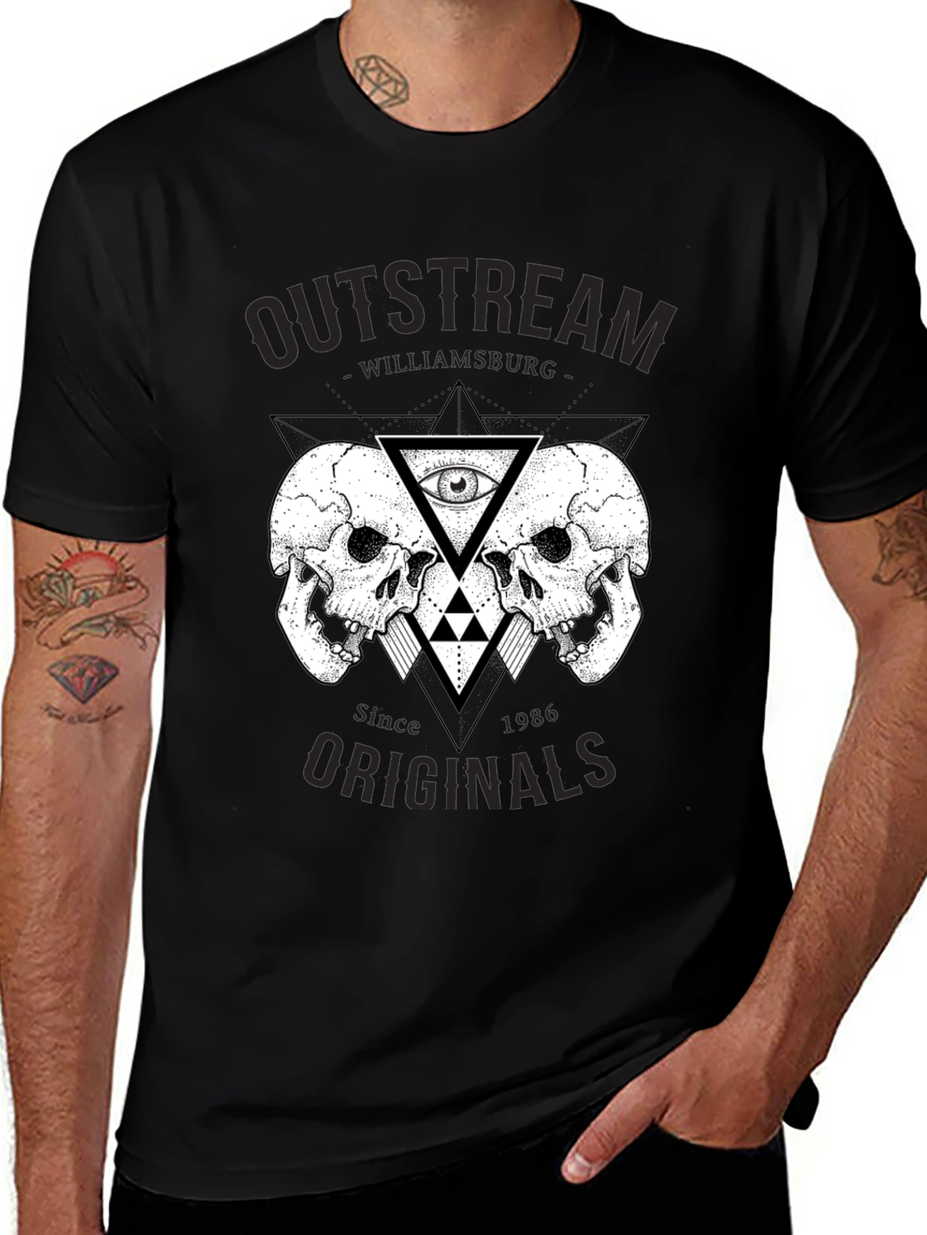 Outstream Originals Skull Graphic Tee