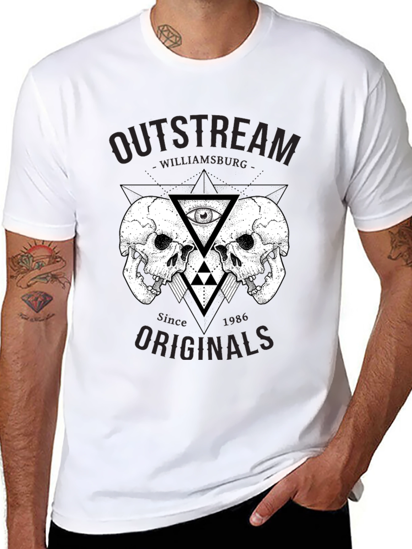 Outstream Originals Skull Graphic Tee