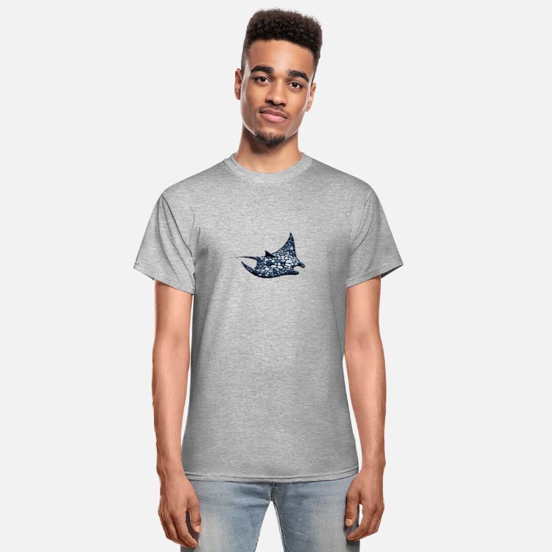 Manta Ray Pebble Silhouette