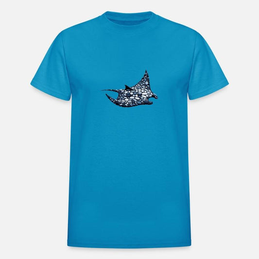 Manta Ray Pebble Silhouette