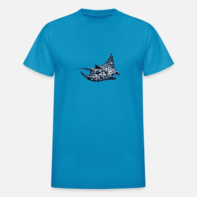 Manta Ray Pebble Silhouette