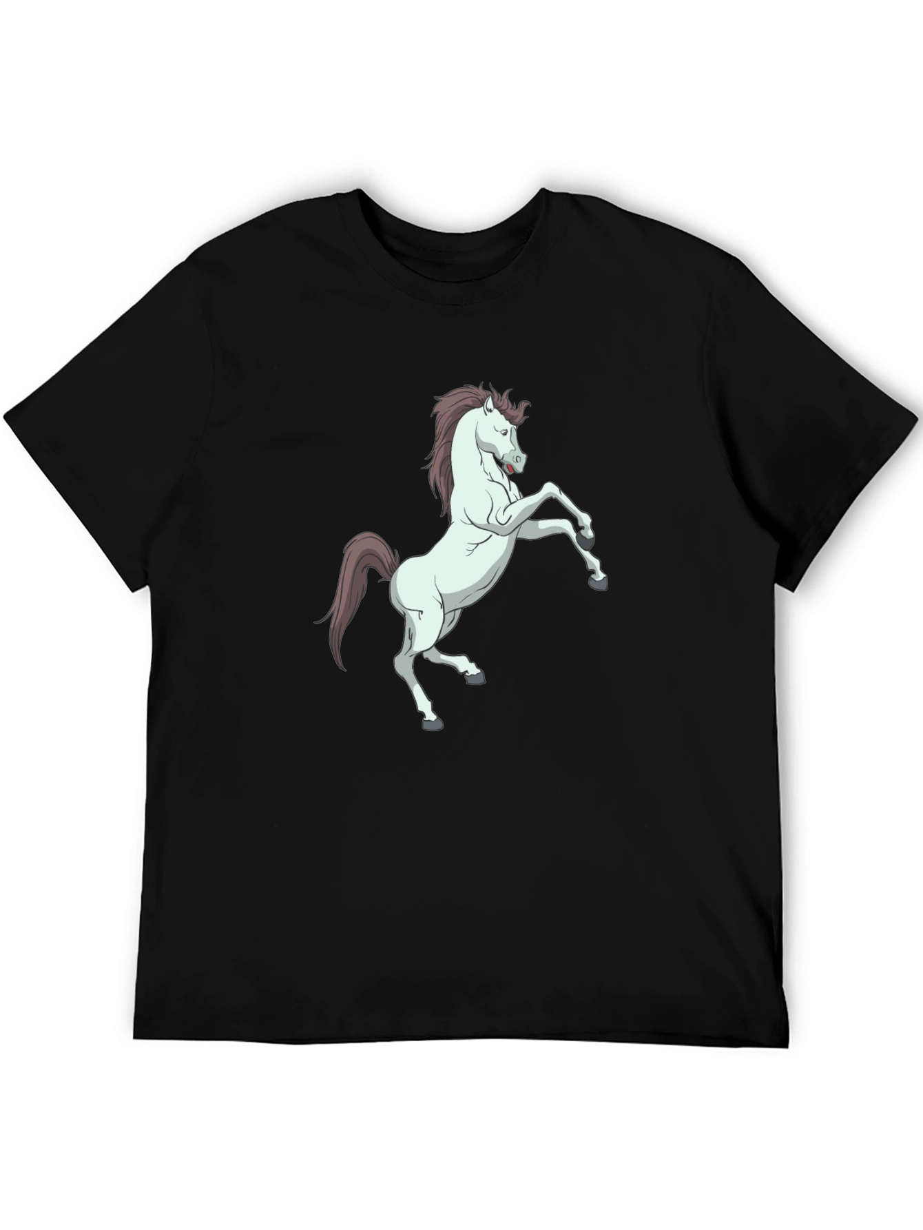 Horse Graphic Black T-Shirt - Stylish & Unique