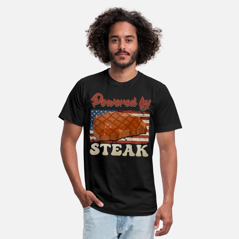Meat Lovers POWERDE BY STEAK Meat Eater Funny