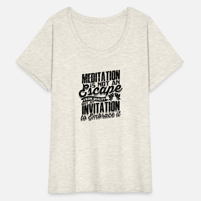 Meditation not escape from reality, invitation to