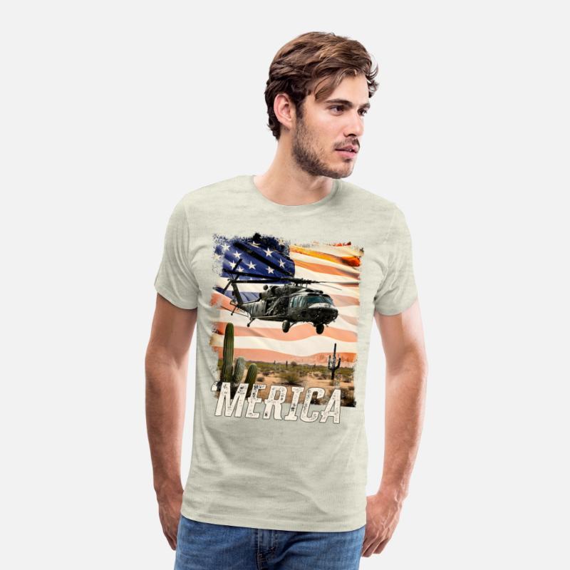 Merica Black Hawk Proud Army Navy Soldier Veteran