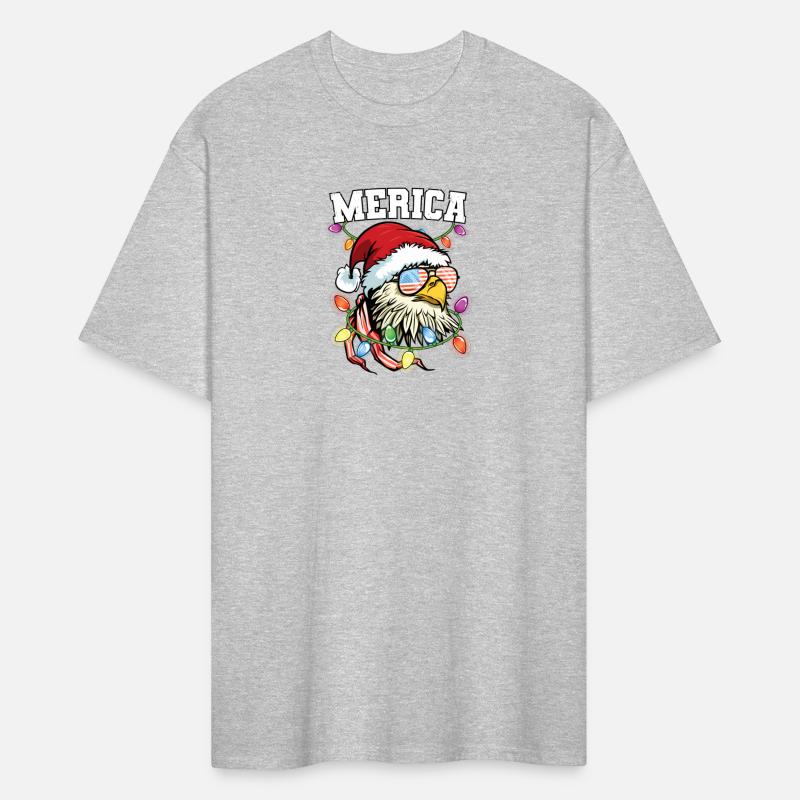 Merica Usa Flag Patriotic Veteran Santa Bald Eagle