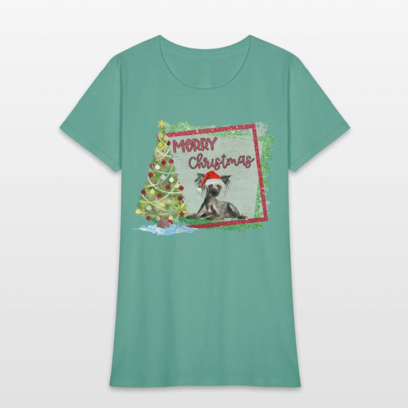 MERRY CHIRSTMAS CRESTED TREE