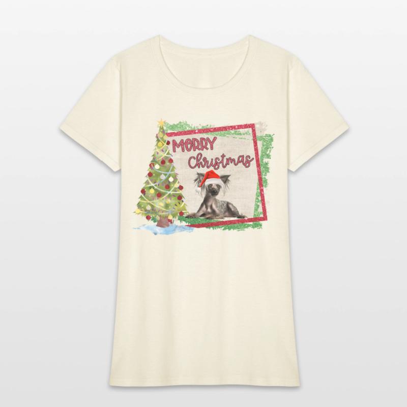 MERRY CHIRSTMAS CRESTED TREE