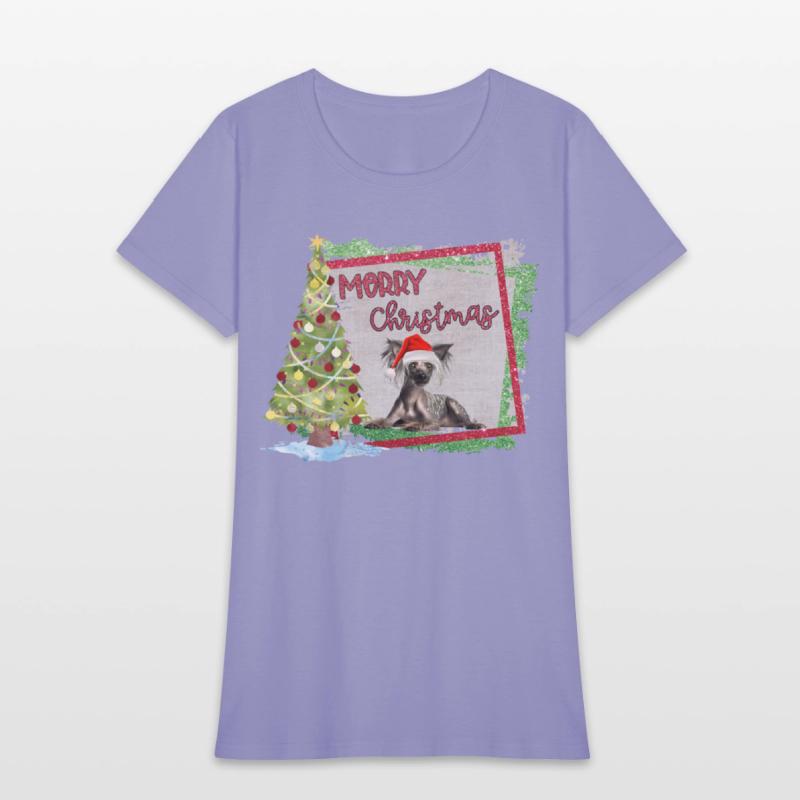 MERRY CHIRSTMAS CRESTED TREE