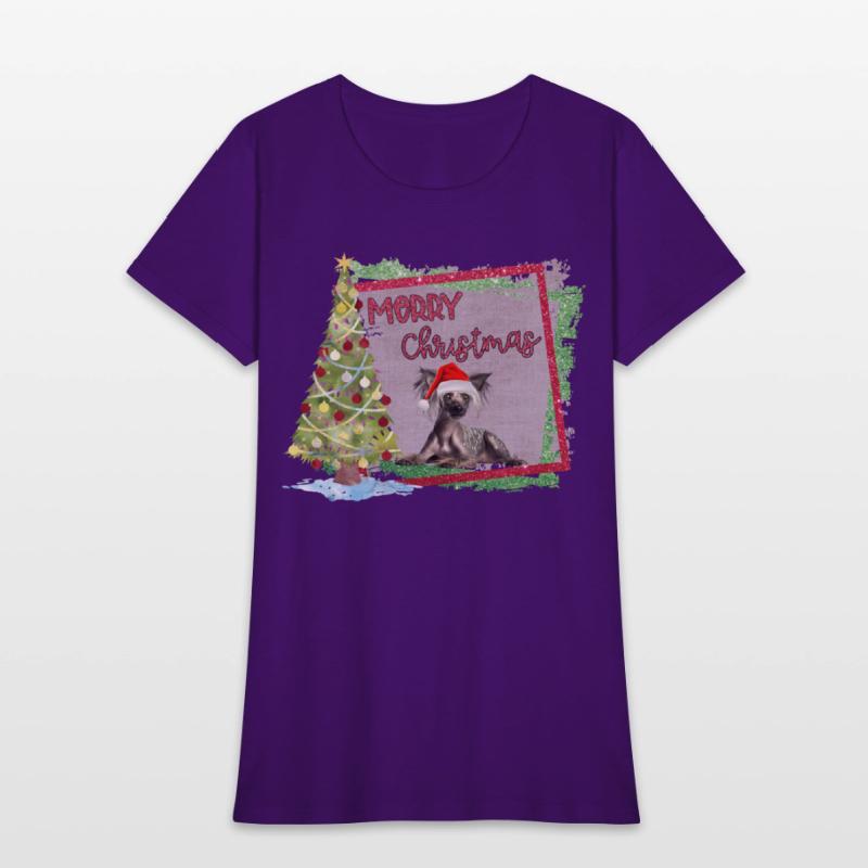 MERRY CHIRSTMAS CRESTED TREE