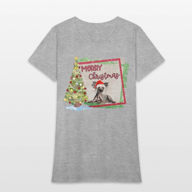 MERRY CHIRSTMAS CRESTED TREE