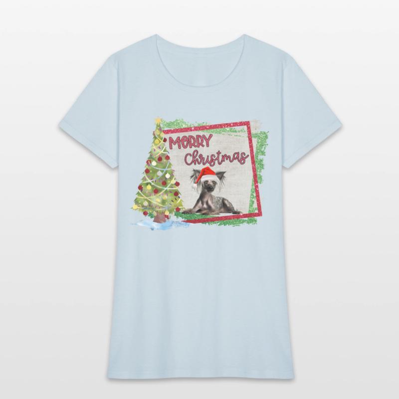 MERRY CHIRSTMAS CRESTED TREE