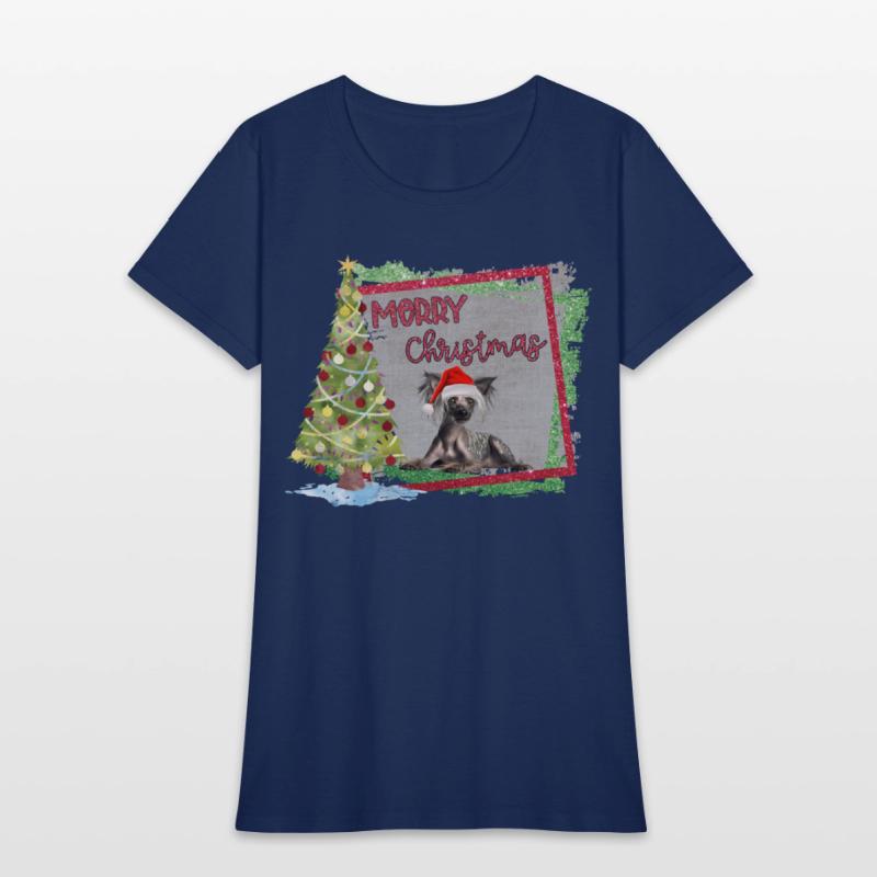 MERRY CHIRSTMAS CRESTED TREE