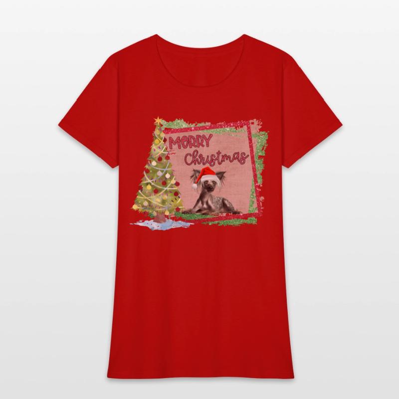 MERRY CHIRSTMAS CRESTED TREE