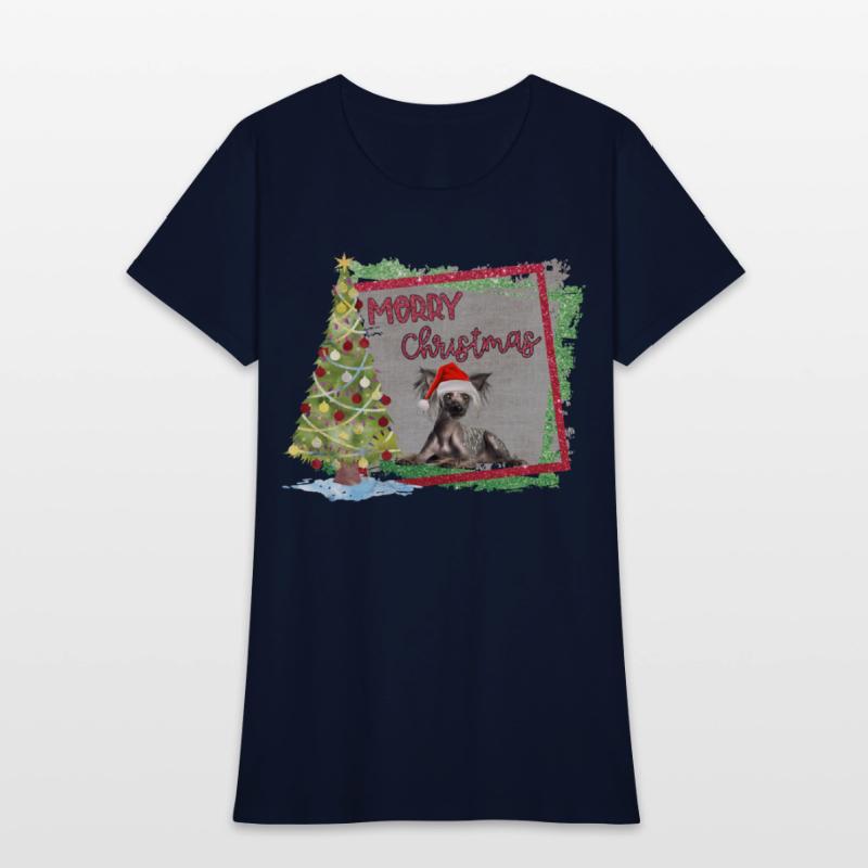 MERRY CHIRSTMAS CRESTED TREE