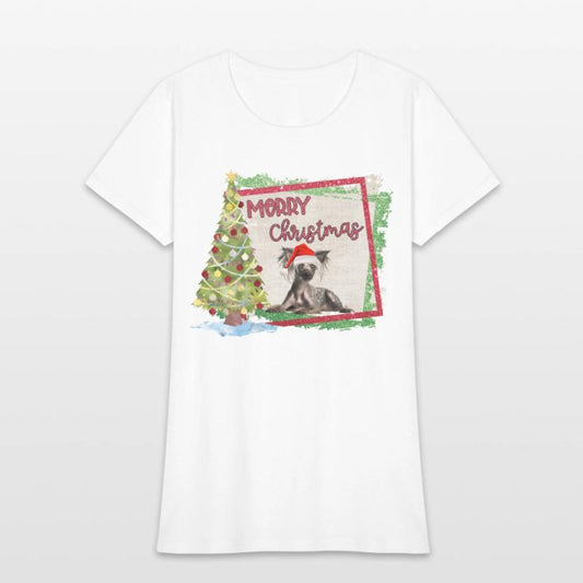 MERRY CHIRSTMAS CRESTED TREE