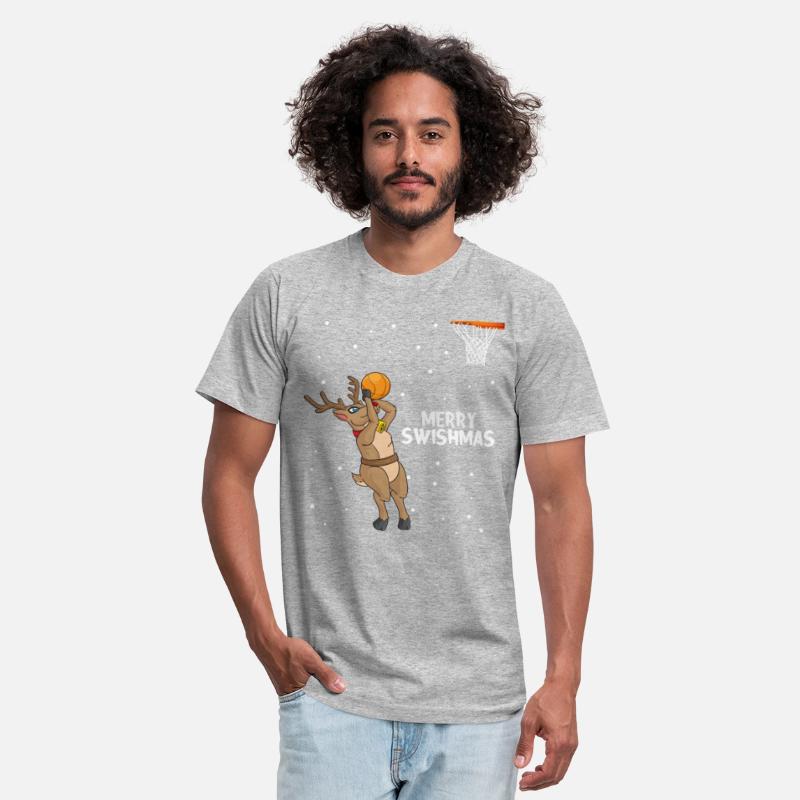 Merry Swishmas Reindeer Christmas Basketball