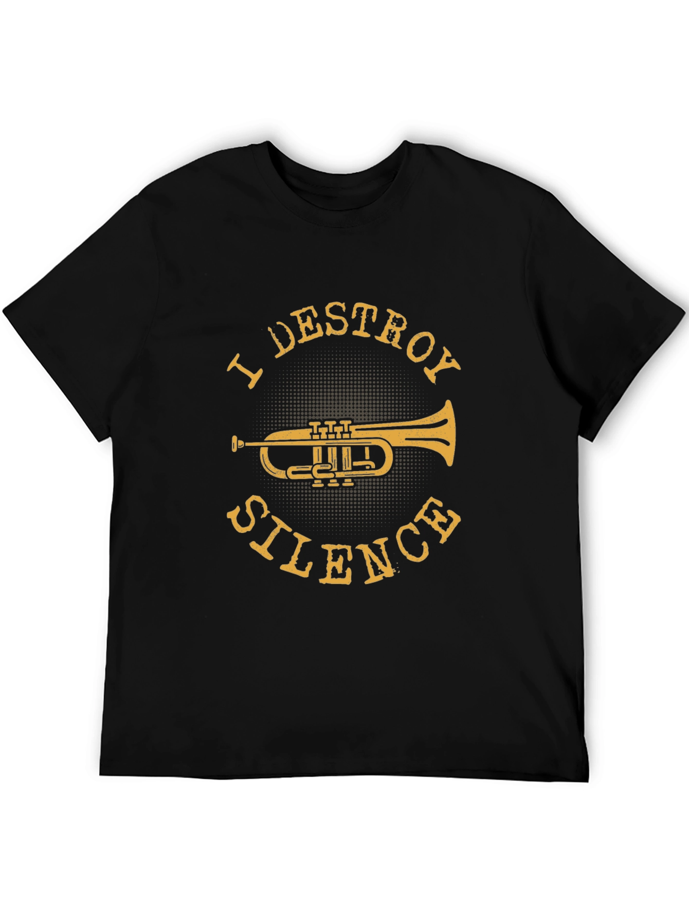 I Destroy Silence Trumpet Graphic T-Shirt