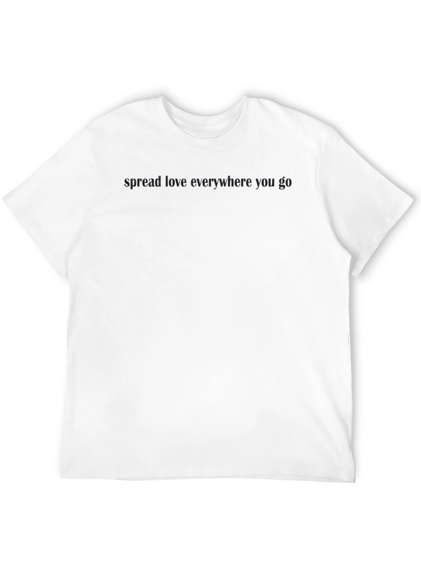 Spread Love Black Crew Neck T-Shirt