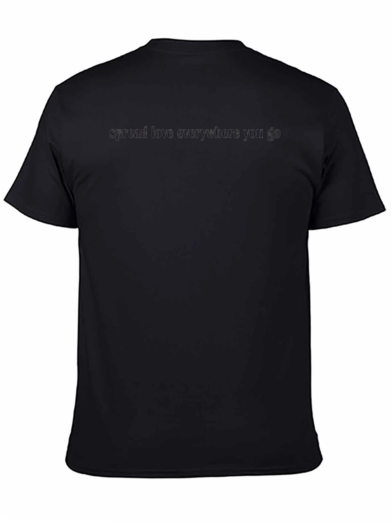 Spread Love Black Crew Neck T-Shirt