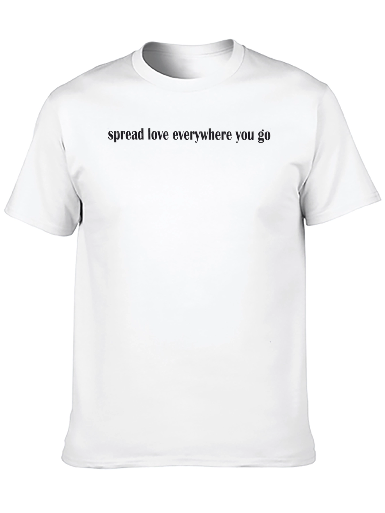 Spread Love Black Crew Neck T-Shirt