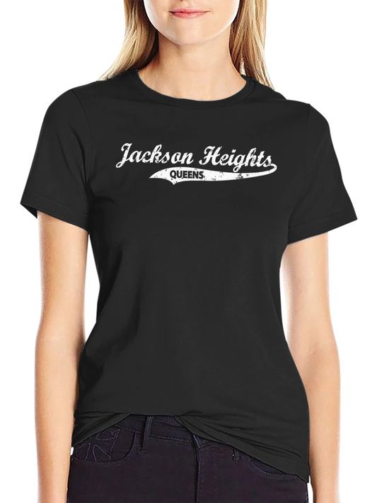 Jackson Heights Queens Black T-Shirt