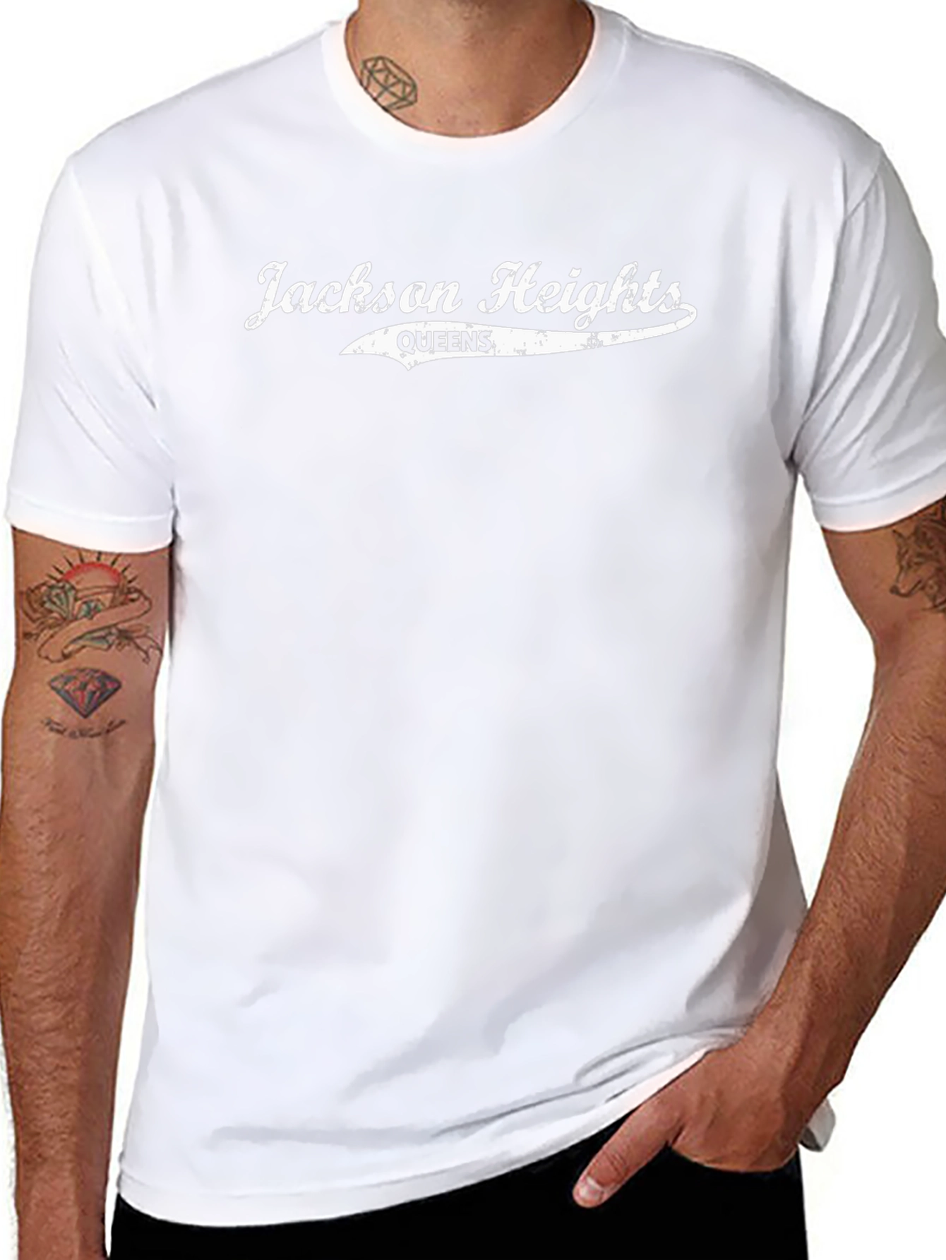 Jackson Heights Queens Black T-Shirt