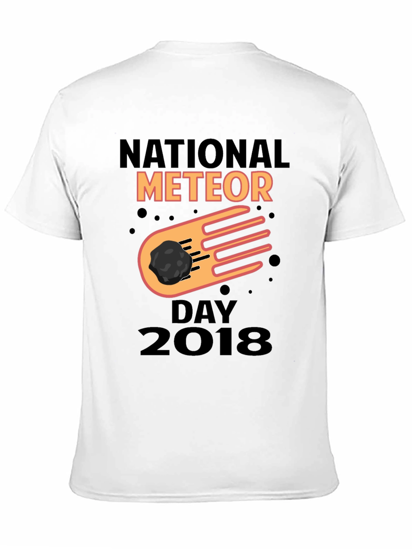 National Meteor Day 2018 Black Graphic T-Shirt