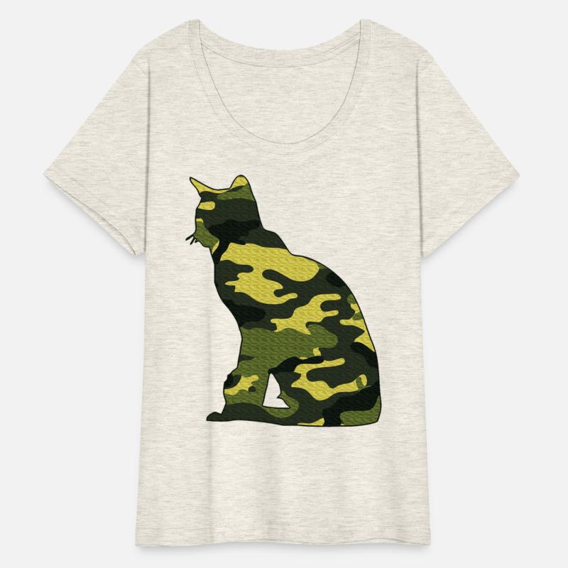 Military Burmese Camo Men Print US Cat Kitty