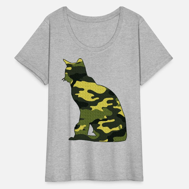 Military Burmese Camo Men Print US Cat Kitty