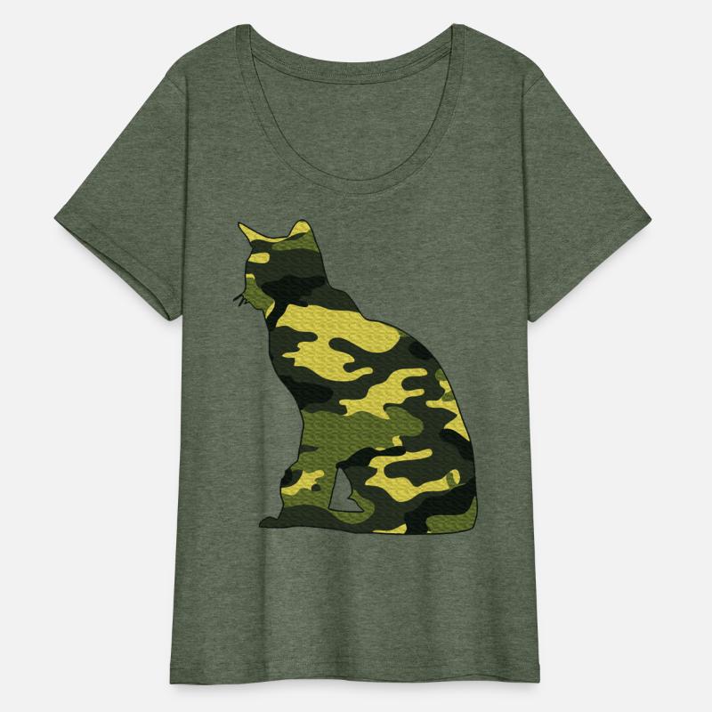 Military Burmese Camo Men Print US Cat Kitty