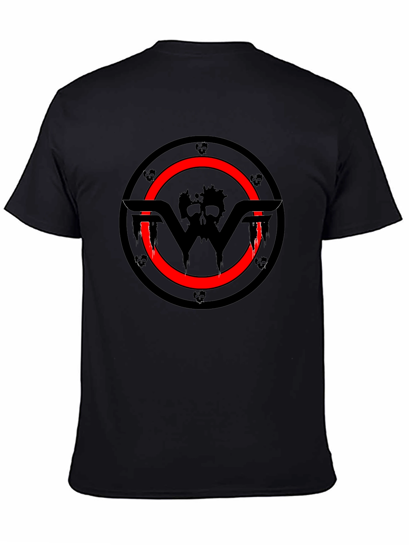 Skull Ring Black Graphic Tee
