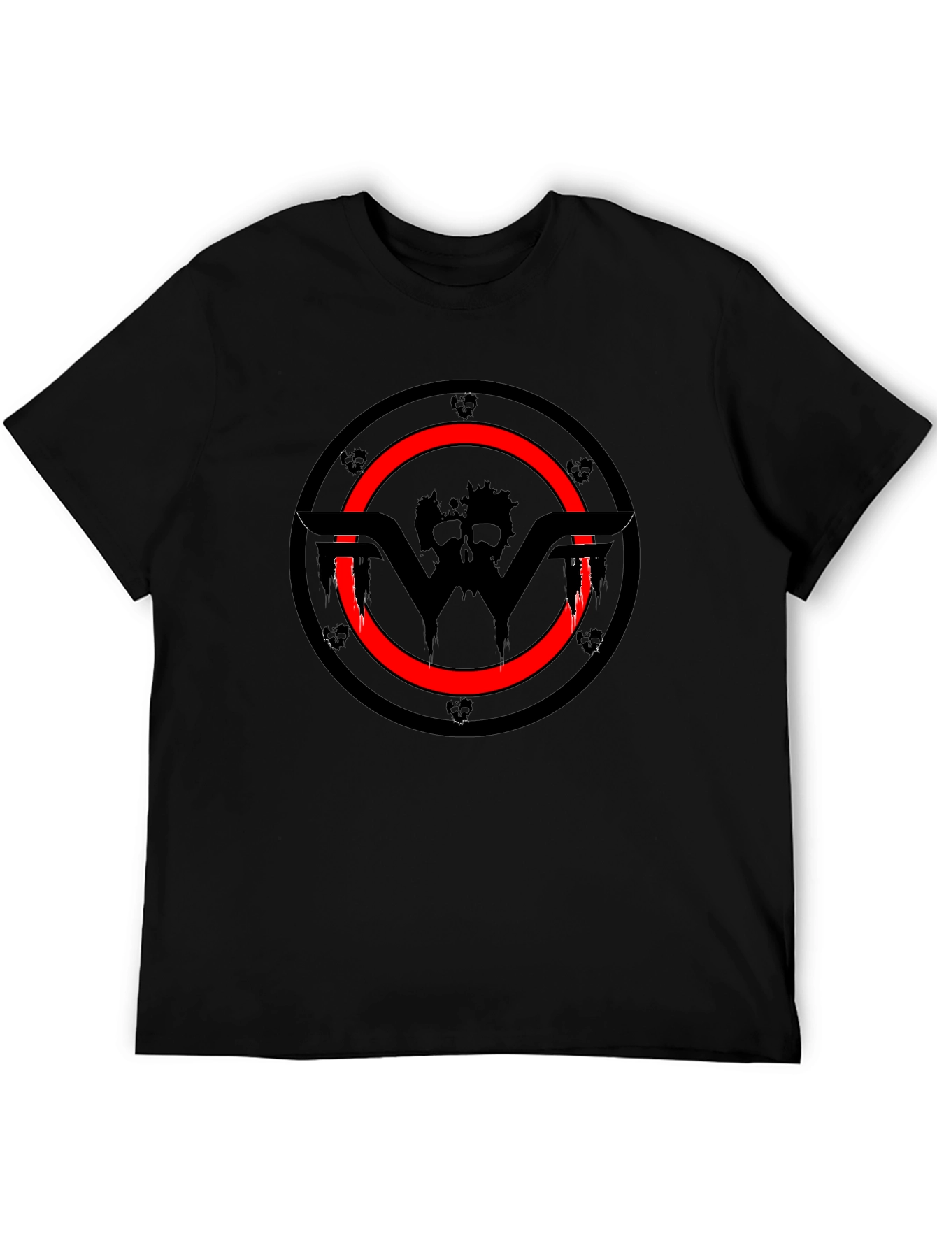 Skull Ring Black Graphic Tee