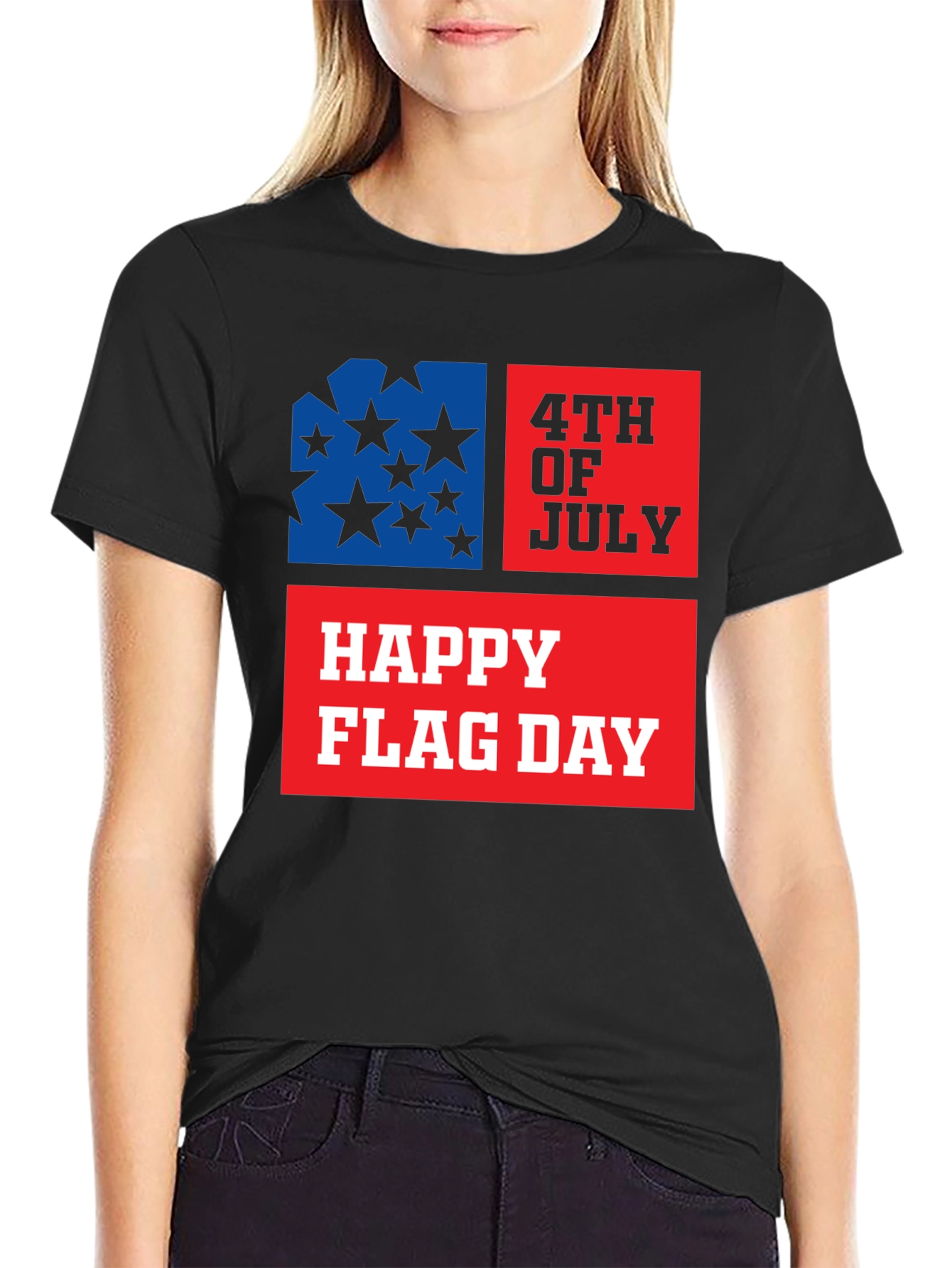 Patriotic USA Flag Graphic T-Shirt