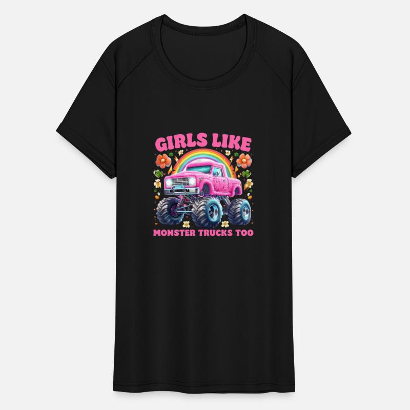 Monster Truck Girls Funny Girls Like Monster Truck
