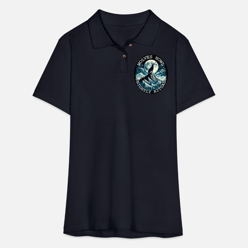 MOONLIT WOLF HOWL NIGHTLY RITUAL, WILDERNESS