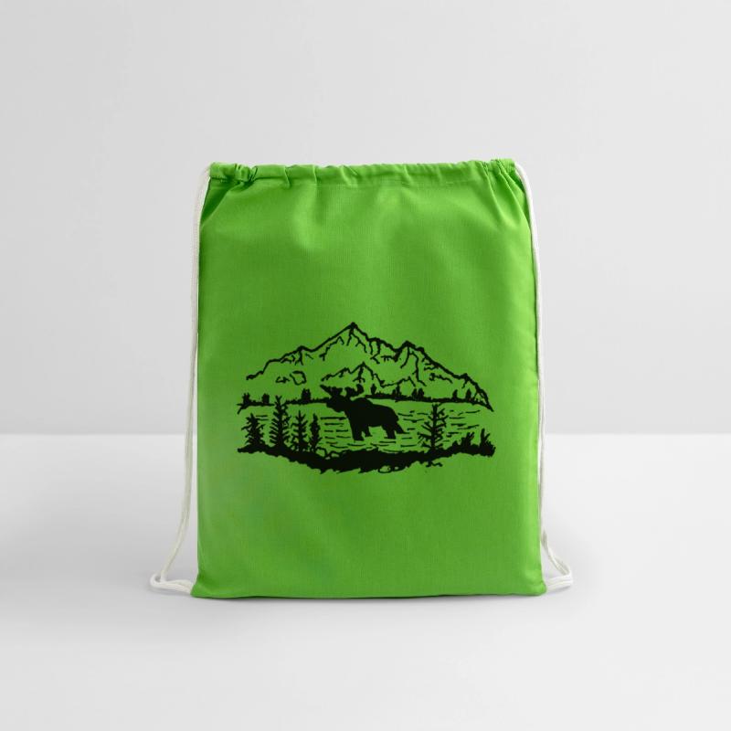 Moose in Front of Mountains