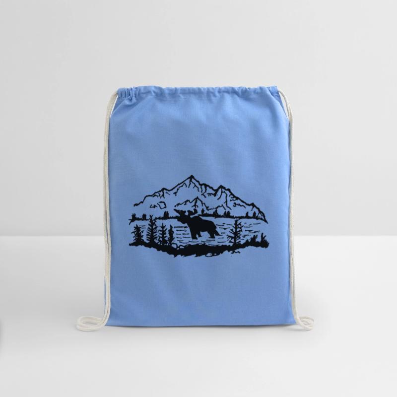 Moose in Front of Mountains