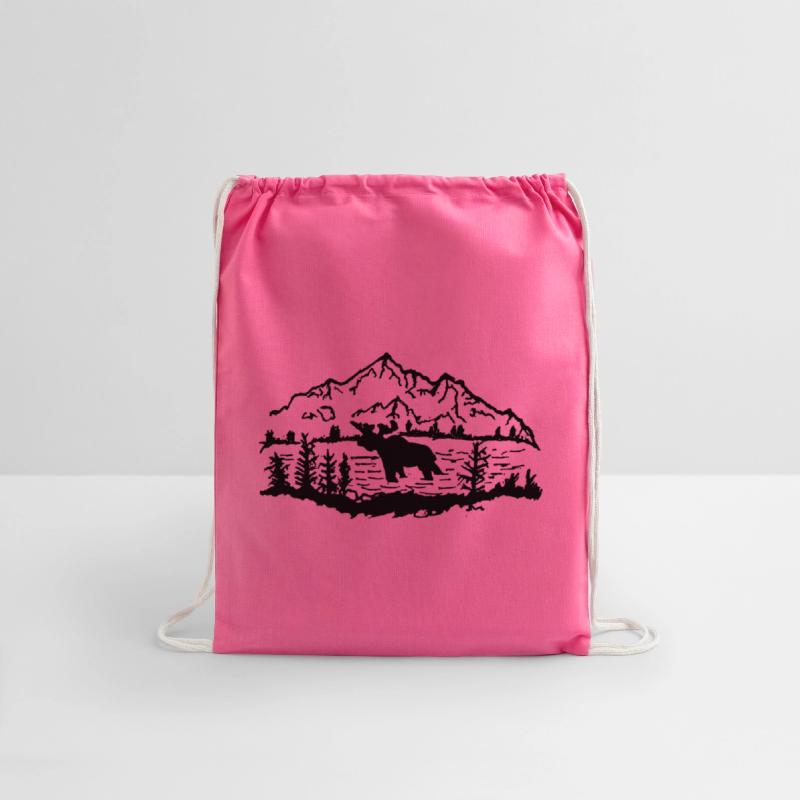 Moose in Front of Mountains