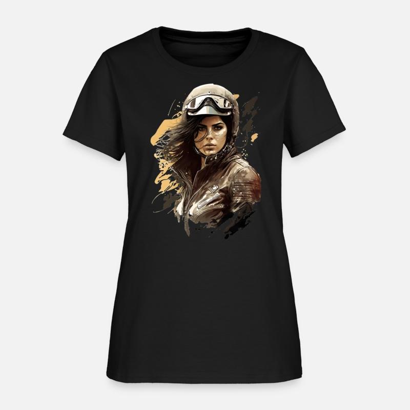 Motorcyclist Woman Motorbike for a Motorcyclist